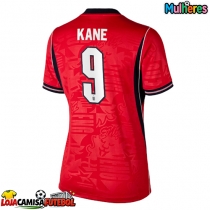 Camisa de Futebol Inglaterra Harry Kane #9 Equipamento Secundário Mulheres Mundo 2026 Manga Curta